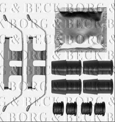 BORG & BECK bbk1529 -  Комплектующие, колодки дискового тормоза